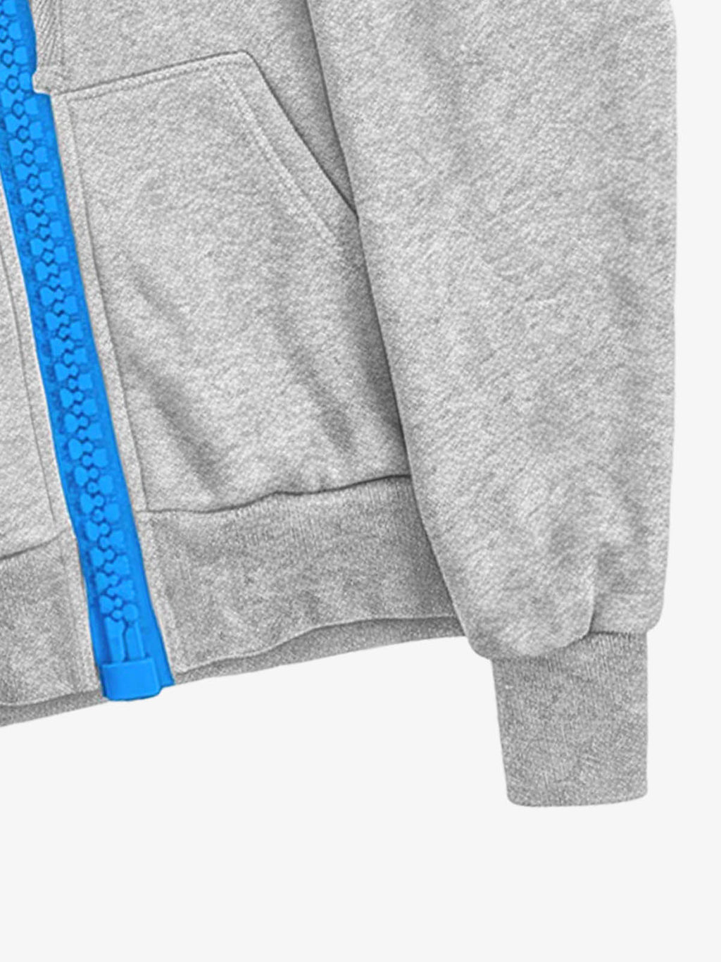 Chunky Zip Boxy Fit Zip-Up Hoodie