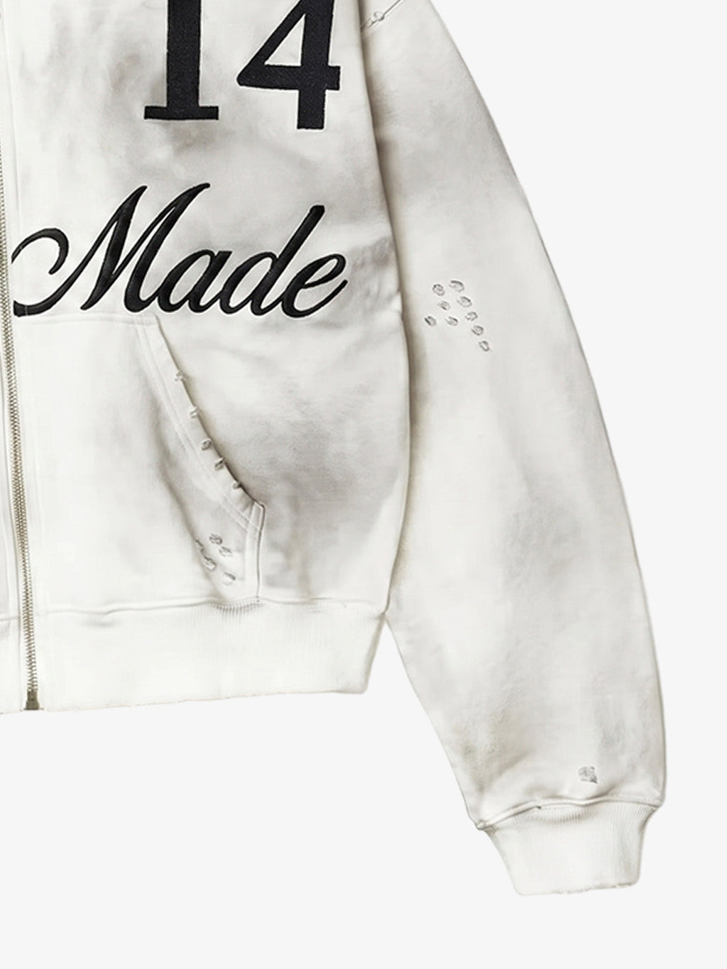 3D Digital Graphic Zip-Up Hoodie