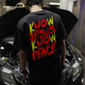Know Jesus Know Peace Printed Men's T-shirt