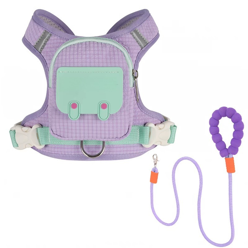Dog Backpack Harness Set
