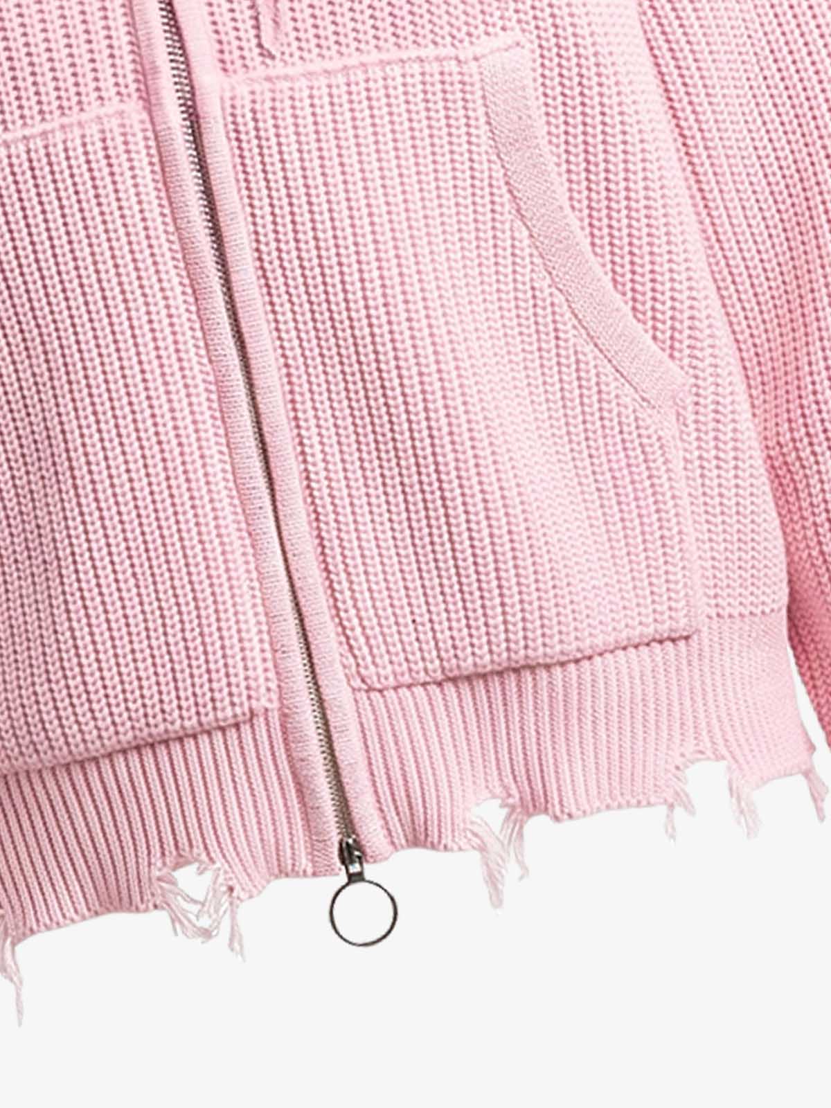 Embroidered Logo Zip-Up Hoodie