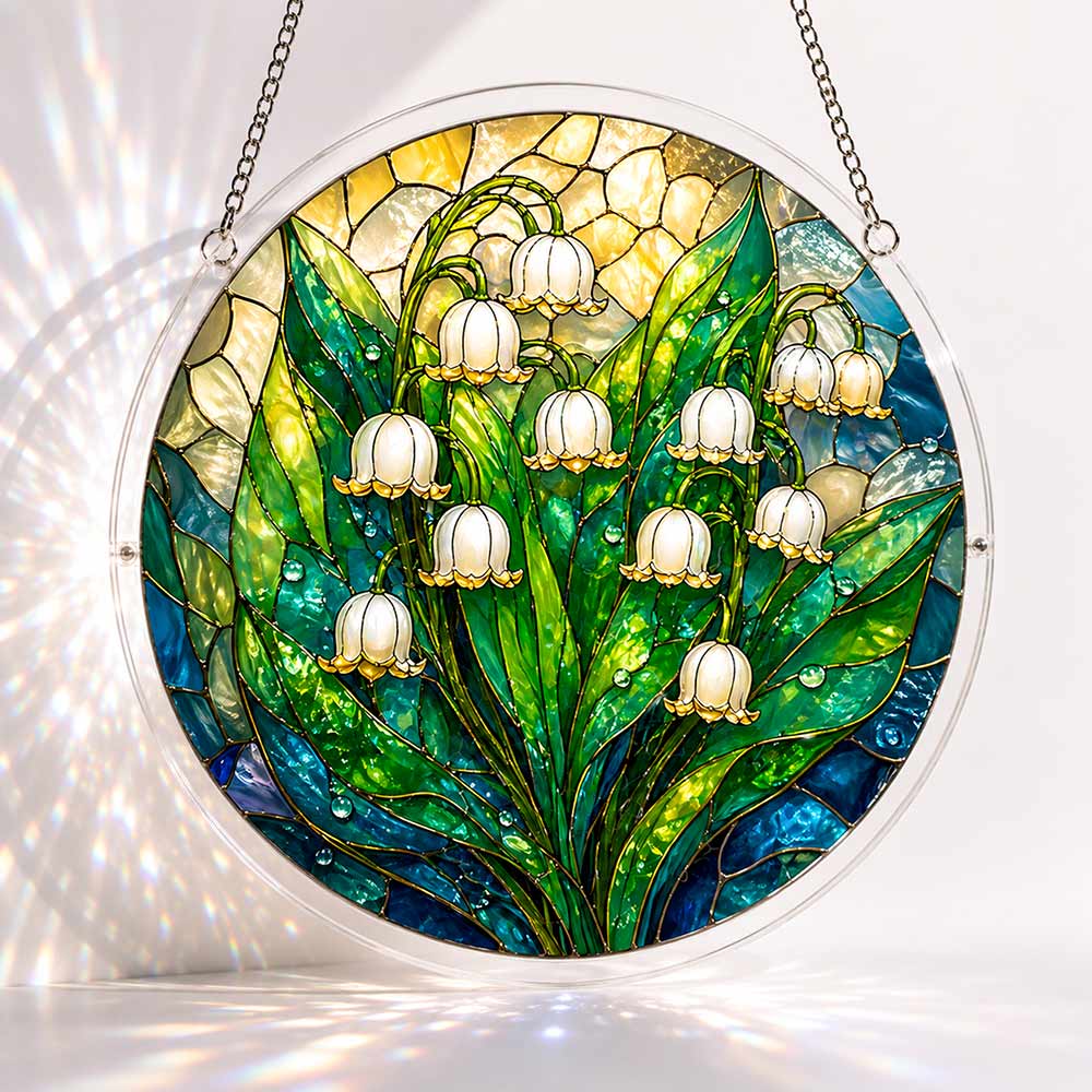 Acrylic Jigsaw Puzzle Suncatcher - Lily Bells