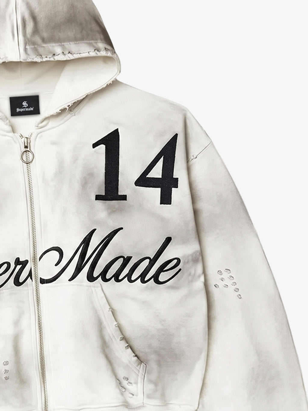 3D Digital Graphic Zip-Up Hoodie