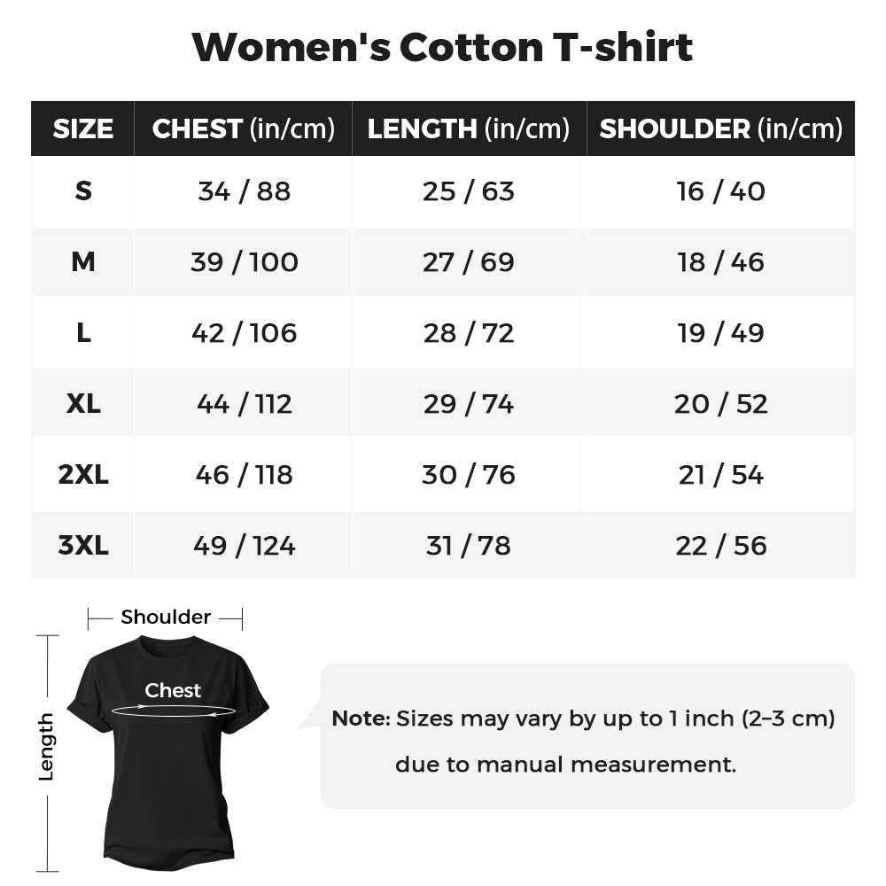 Wave Cross Women's Cotton T-Shirt