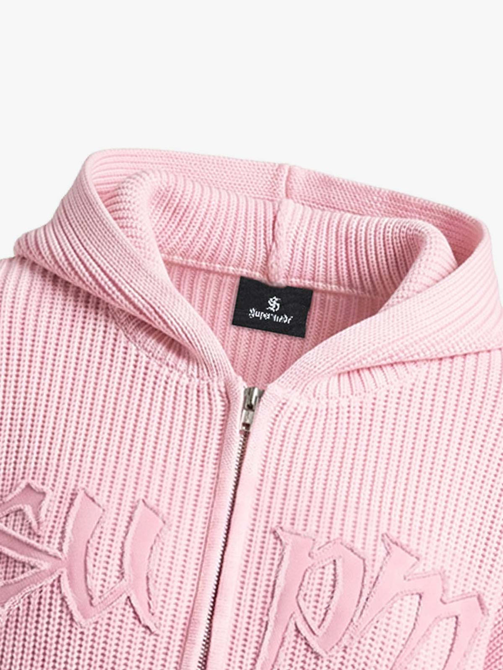 Embroidered Logo Zip-Up Hoodie