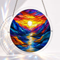 Acrylic Jigsaw Puzzle Suncatcher - Sunset River
