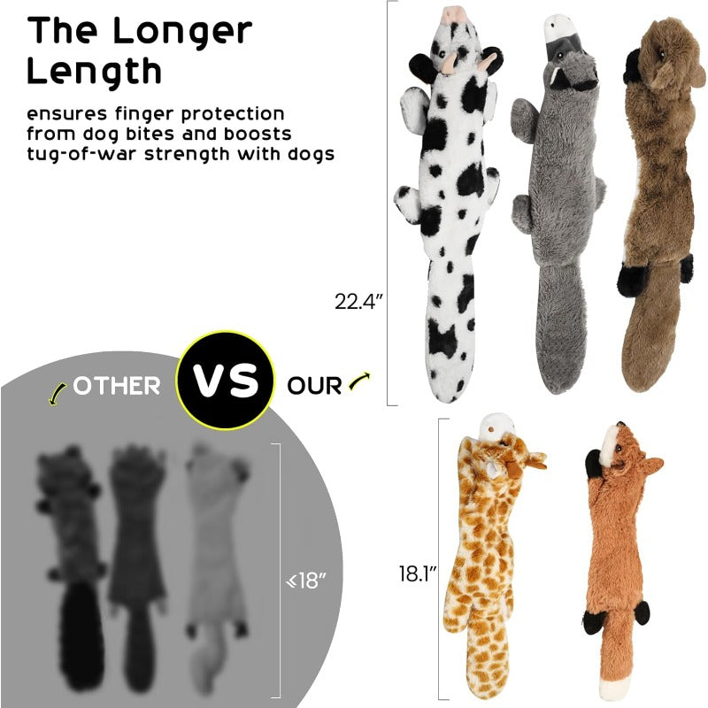 Stuffing-Free Squeaky Dog Toys