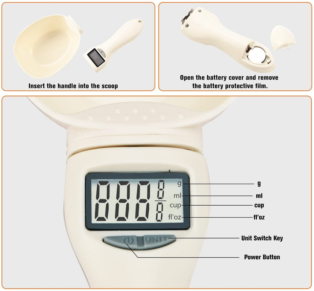 🏆LAST DAY 64% OFF🎁Food Electronic Measuring Scoop Scale