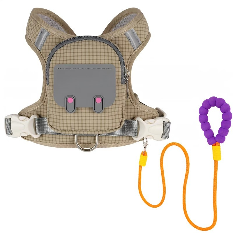 Dog Backpack Harness Set