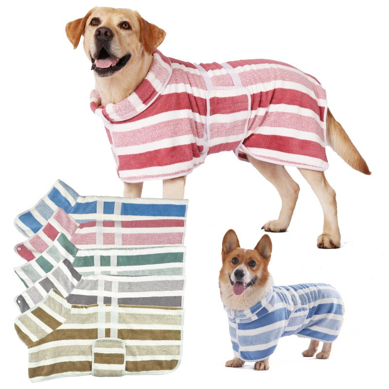 Super Absorbent Dog Bathrobe