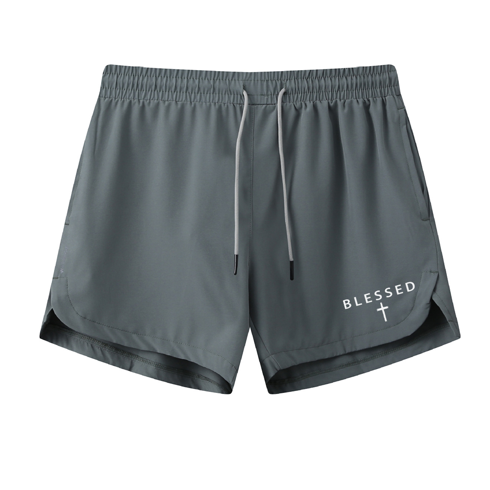Blessed Cross 5-Inch Quick-Dry Shorts