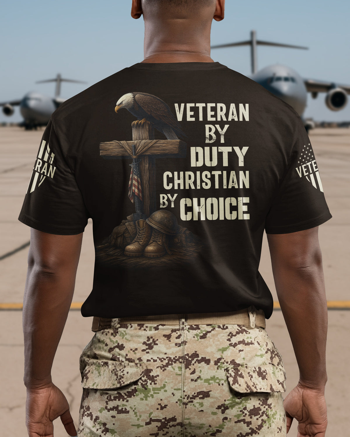 Veteran By Duty All Over Print T-Shirt