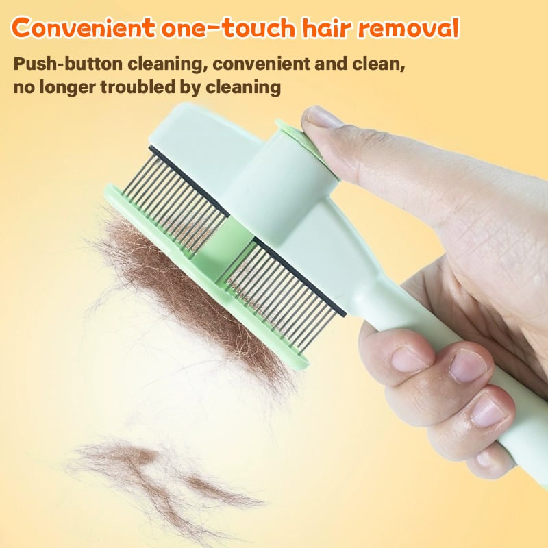 🔥Self-cleaning Pet Flea Comb Grooming Brush