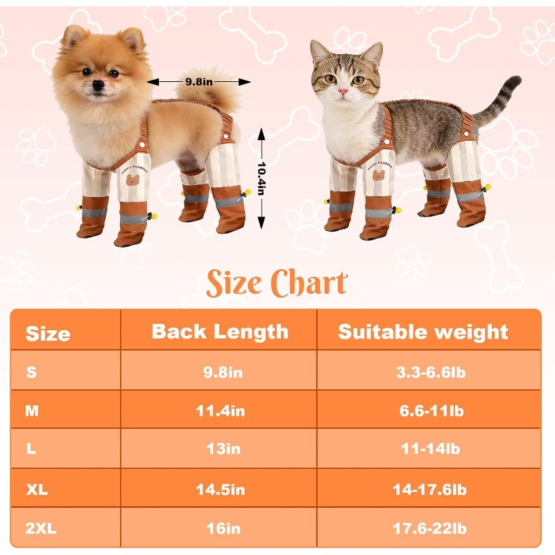 Stay-On Suspender Dog Boots