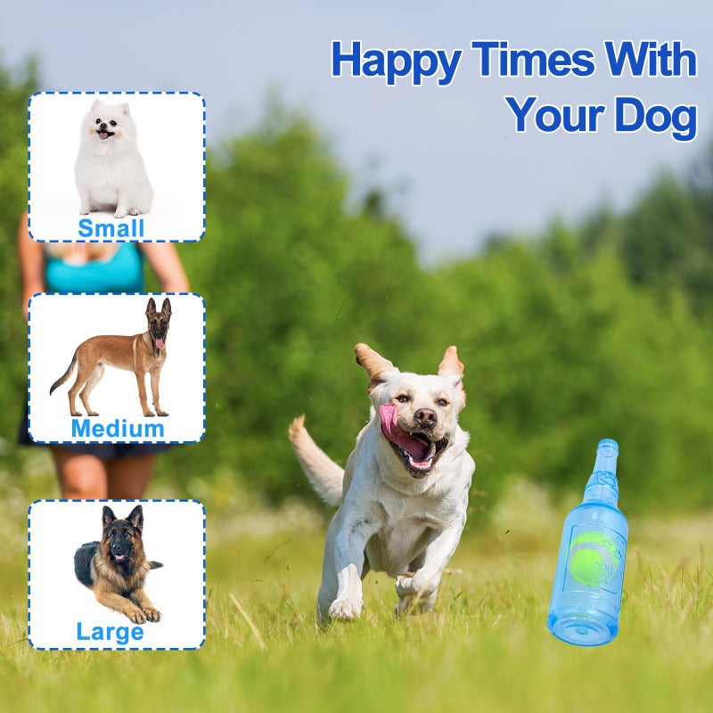 Interactive Squeaky Fetch Bottle