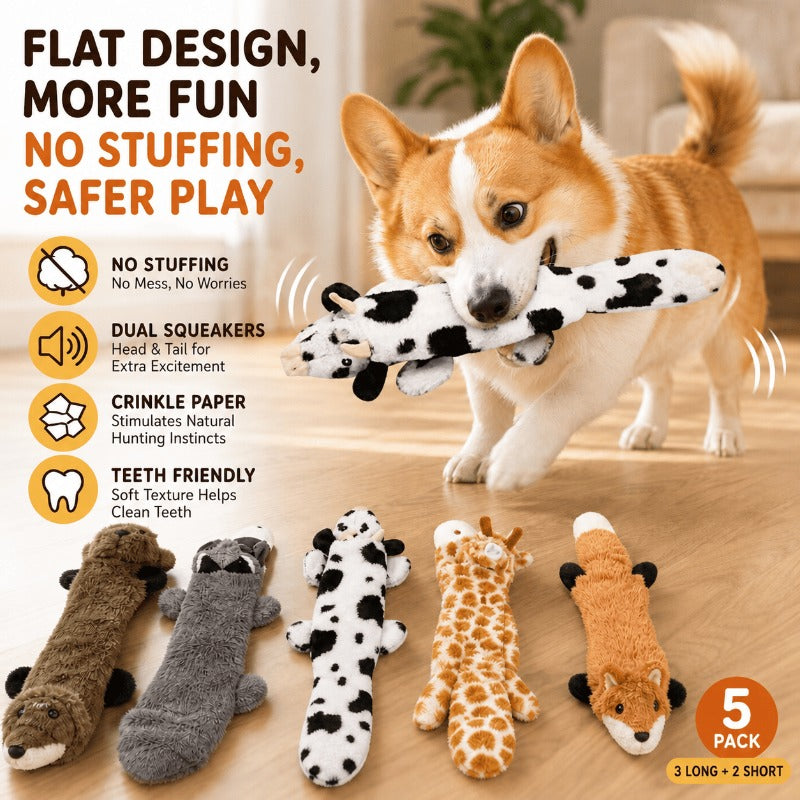 Stuffing-Free Squeaky Dog Toys