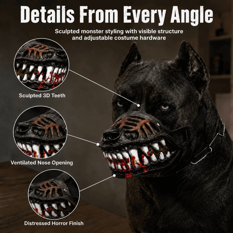 Terrifying Hellhound Dog Muzzle