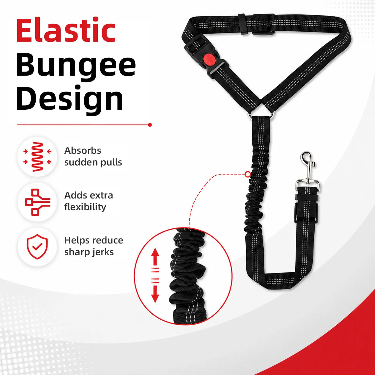 💥😘Elastic Retractable Dog Car Seat Belt🐶