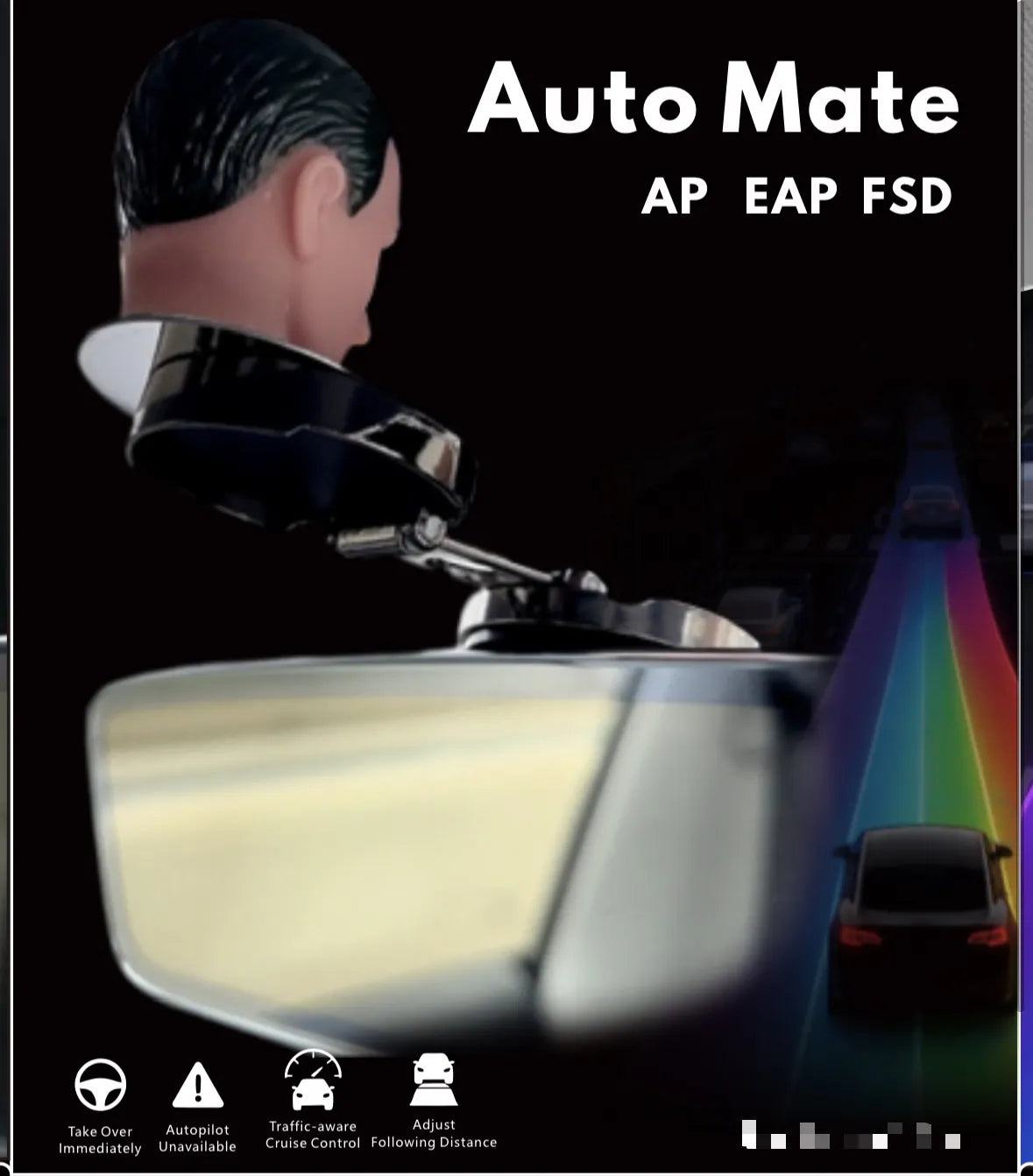 ⚡ Flash Deal: $19.99 🔥Easy to install FSD Do-Not-Disturb Modification Solution, Perfect Modified Figurine, Fits Model 3 / Model Y /Model S/Model X/Cybertruck, Free Shipping