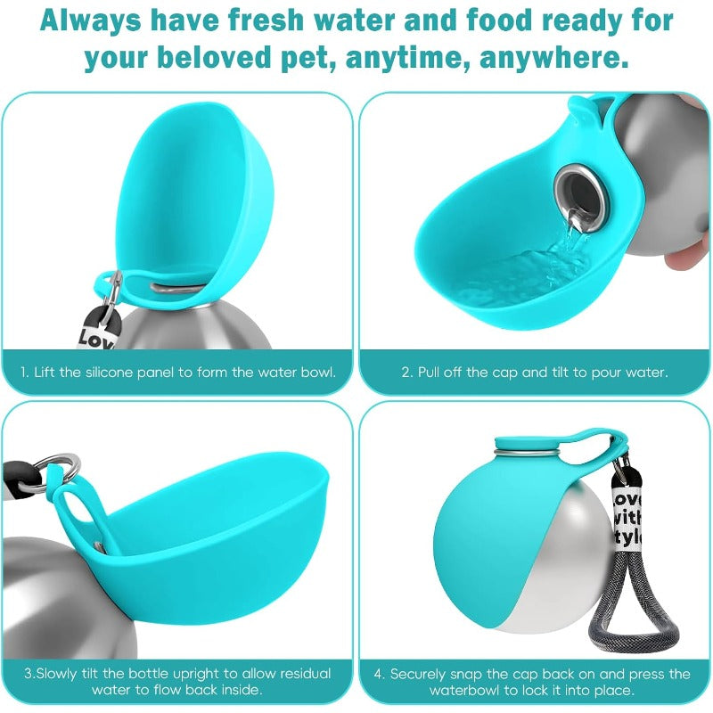 Instant Flip-Out Dog Bowl