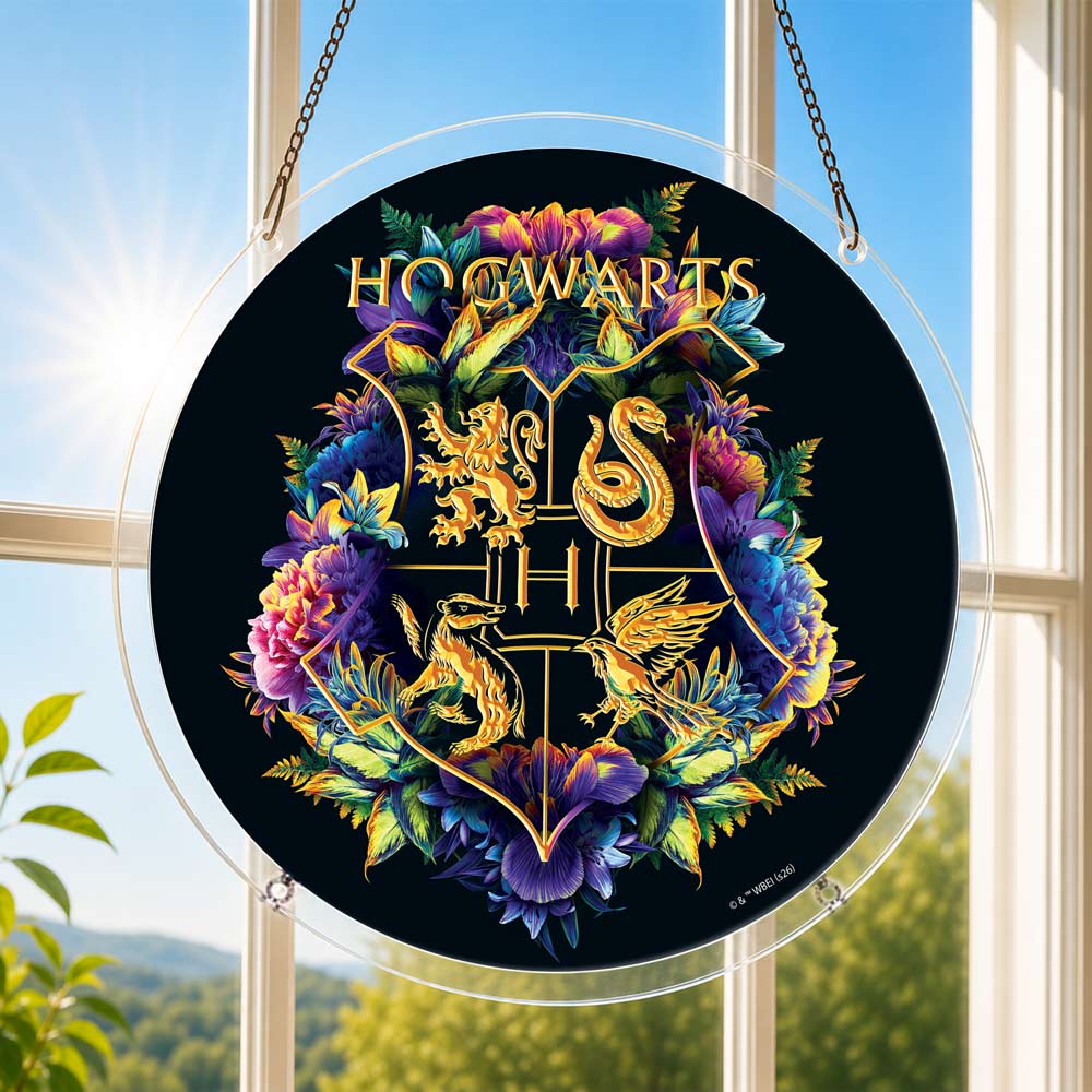 Acrylic Jigsaw Puzzle Suncatcher - Hogwarts Crest