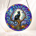 Acrylic Jigsaw Puzzle Suncatcher - Mystic Cat