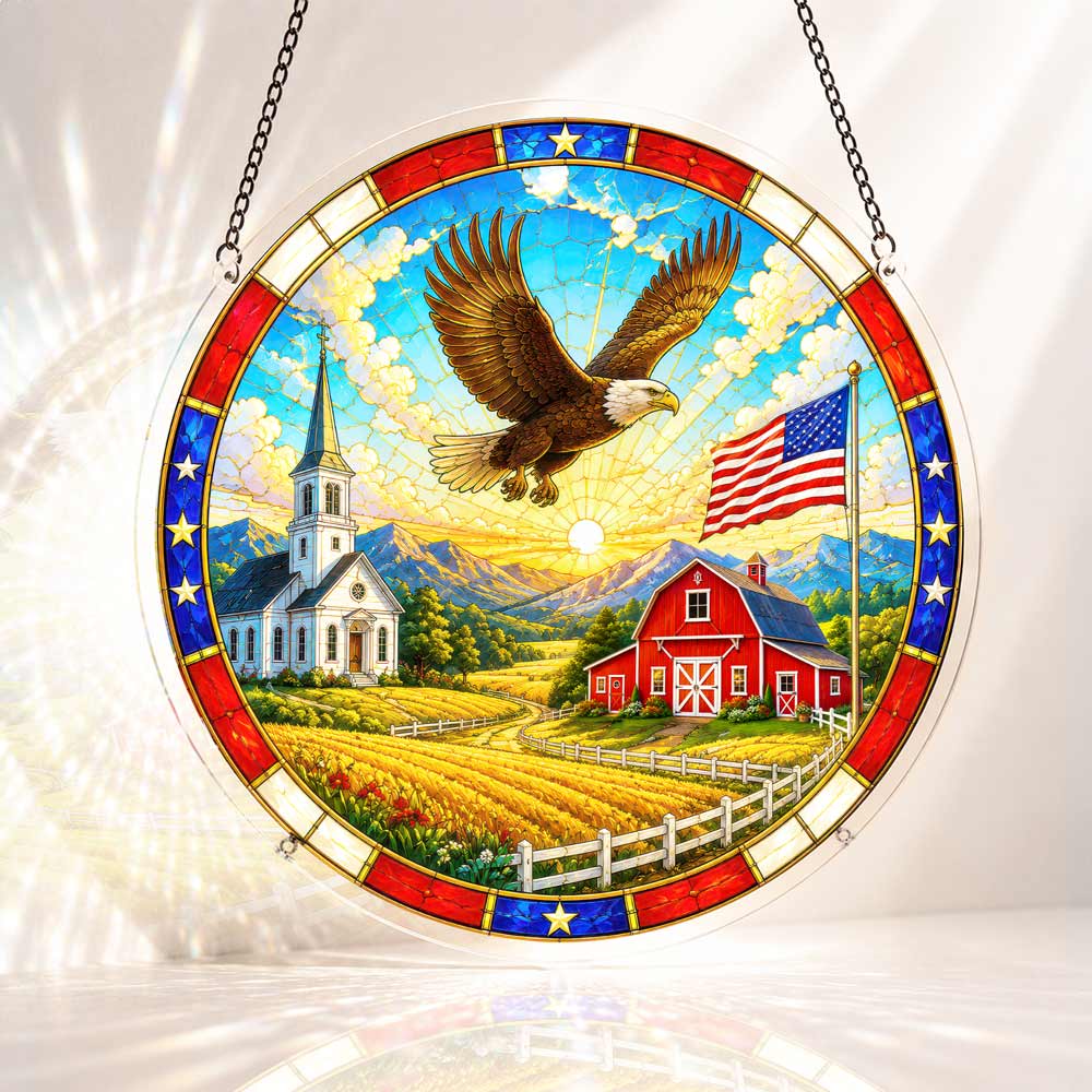 Acrylic Jigsaw Puzzle Suncatcher - Heartland Glory