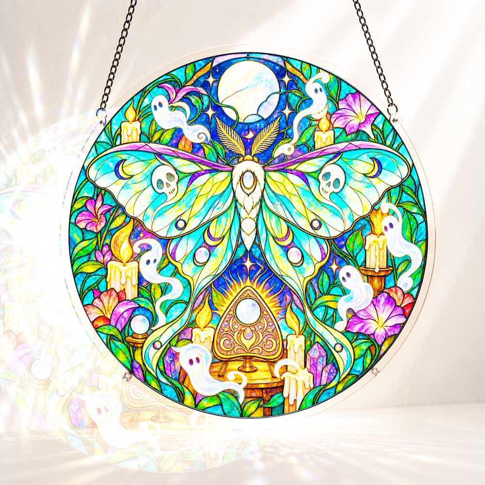 Acrylic Jigsaw Puzzle Suncatcher - Spirit Moth