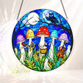 Acrylic Jigsaw Puzzle Suncatcher - Magic Mushrooms