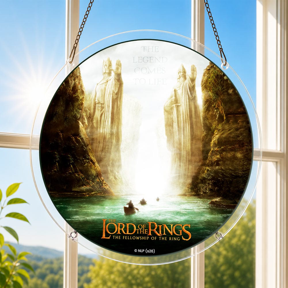 Acrylic Jigsaw Puzzle Suncatcher - The Gates of Argonath