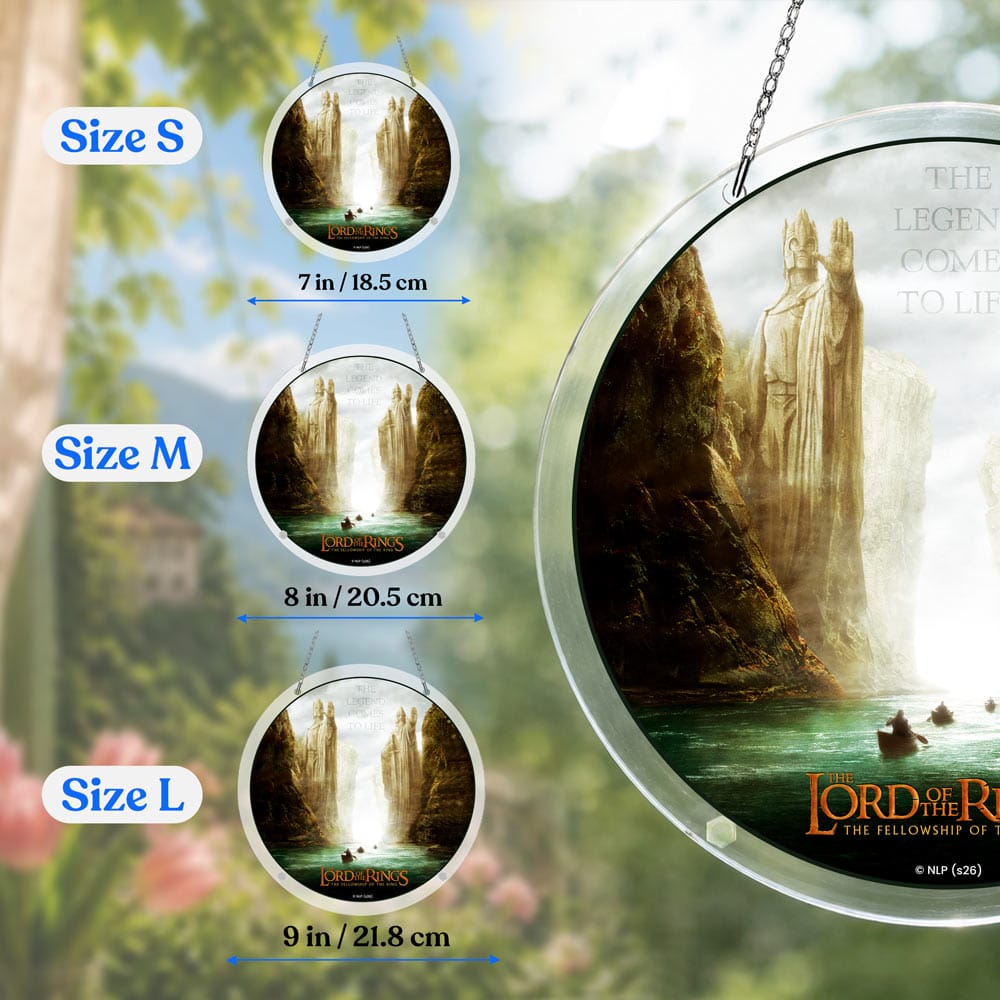 Acrylic Jigsaw Puzzle Suncatcher - The Gates of Argonath