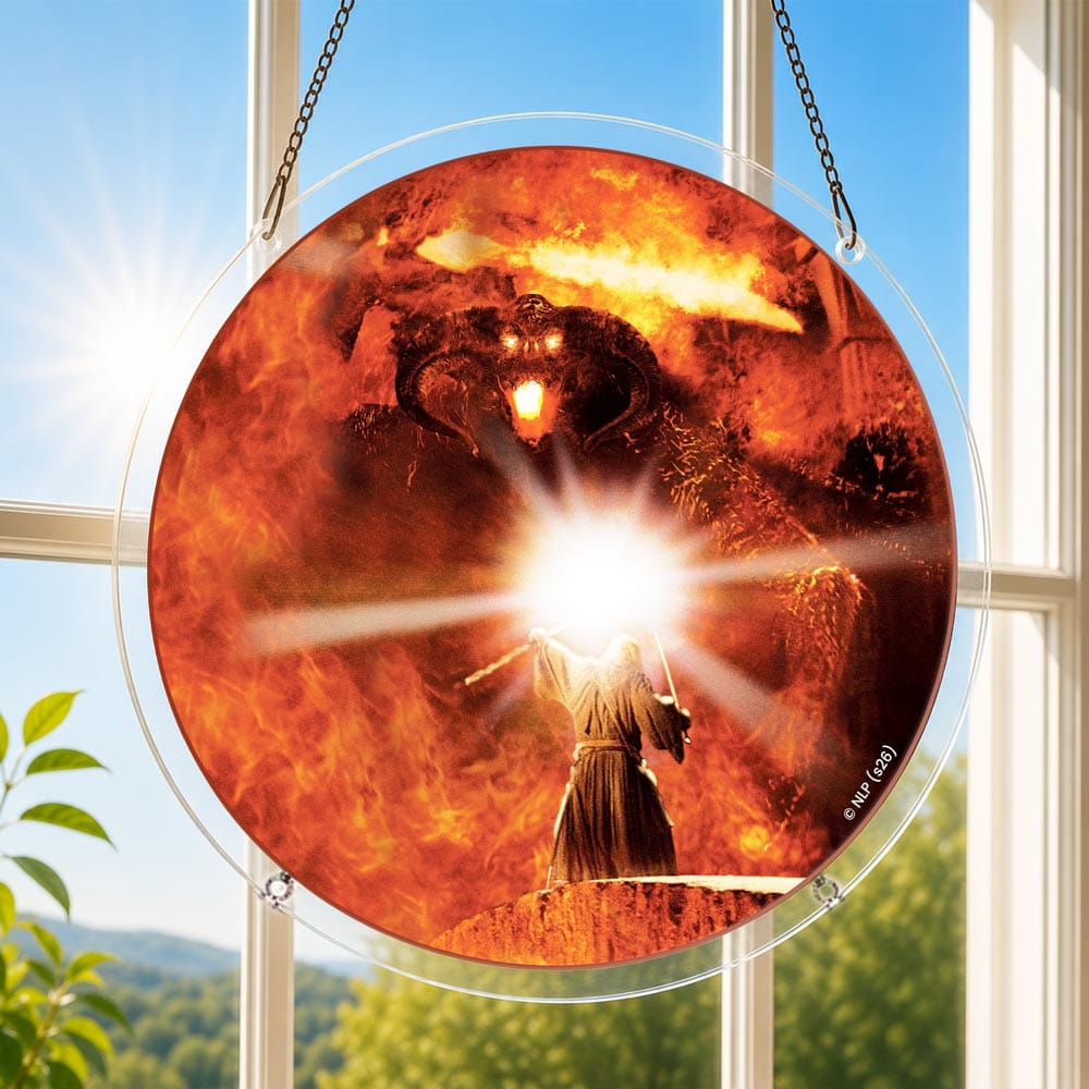 Acrylic Jigsaw Puzzle Suncatcher - Gandalf VS The Balrog