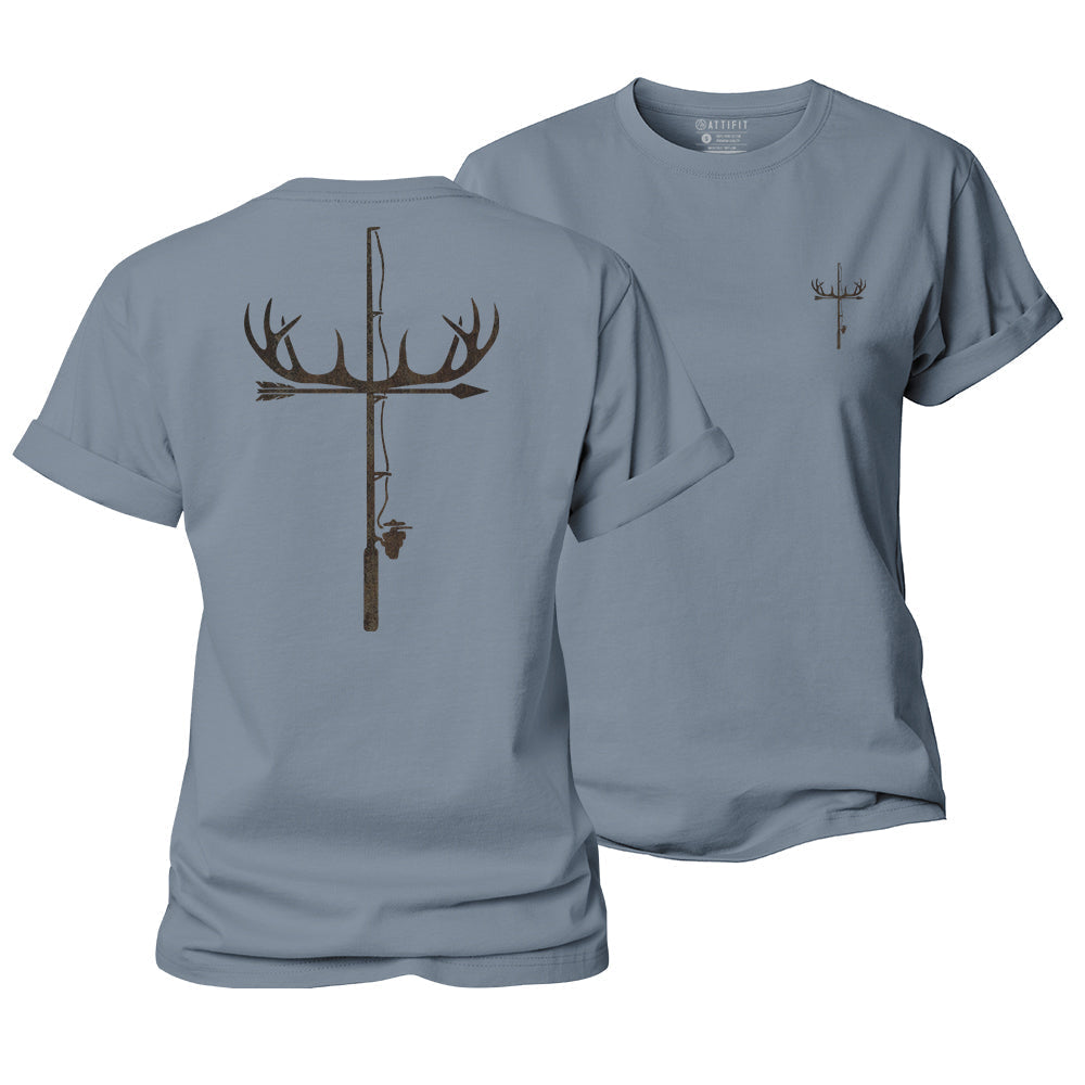 Antler Fishing Rod Women's Cotton T-Shirt