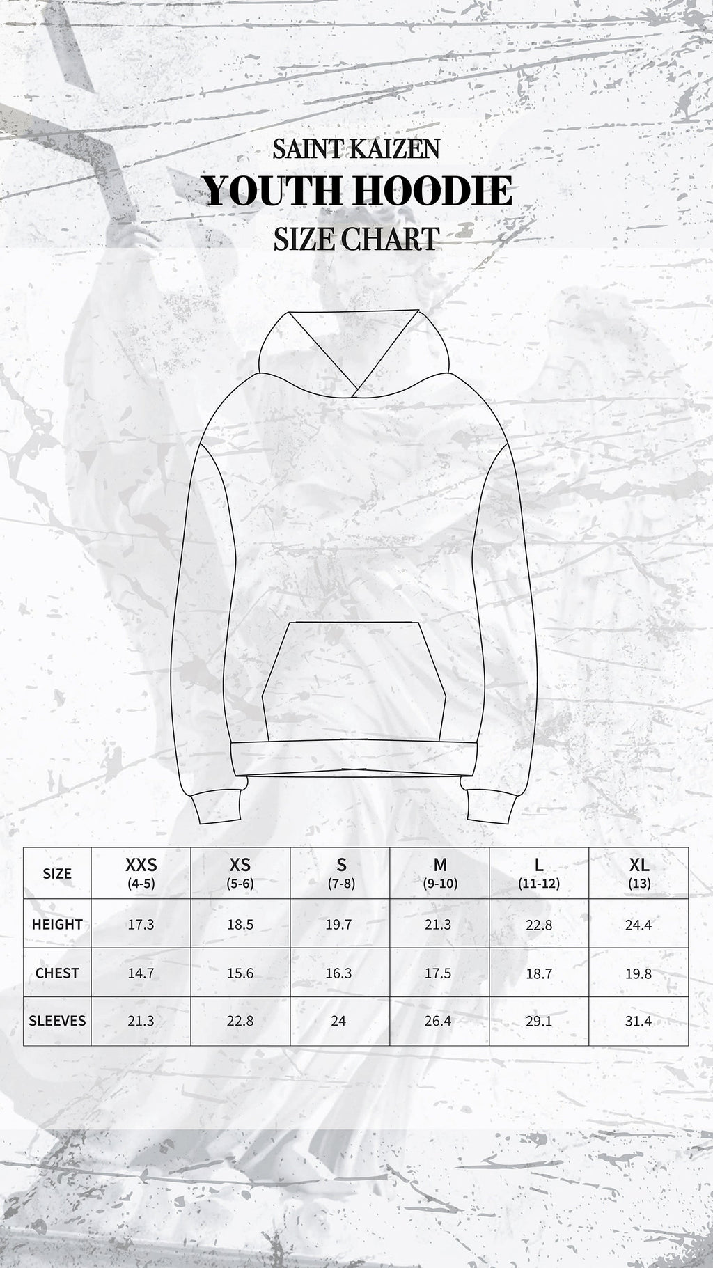 Archangel Michael Youth Hoodie - Acid Wash