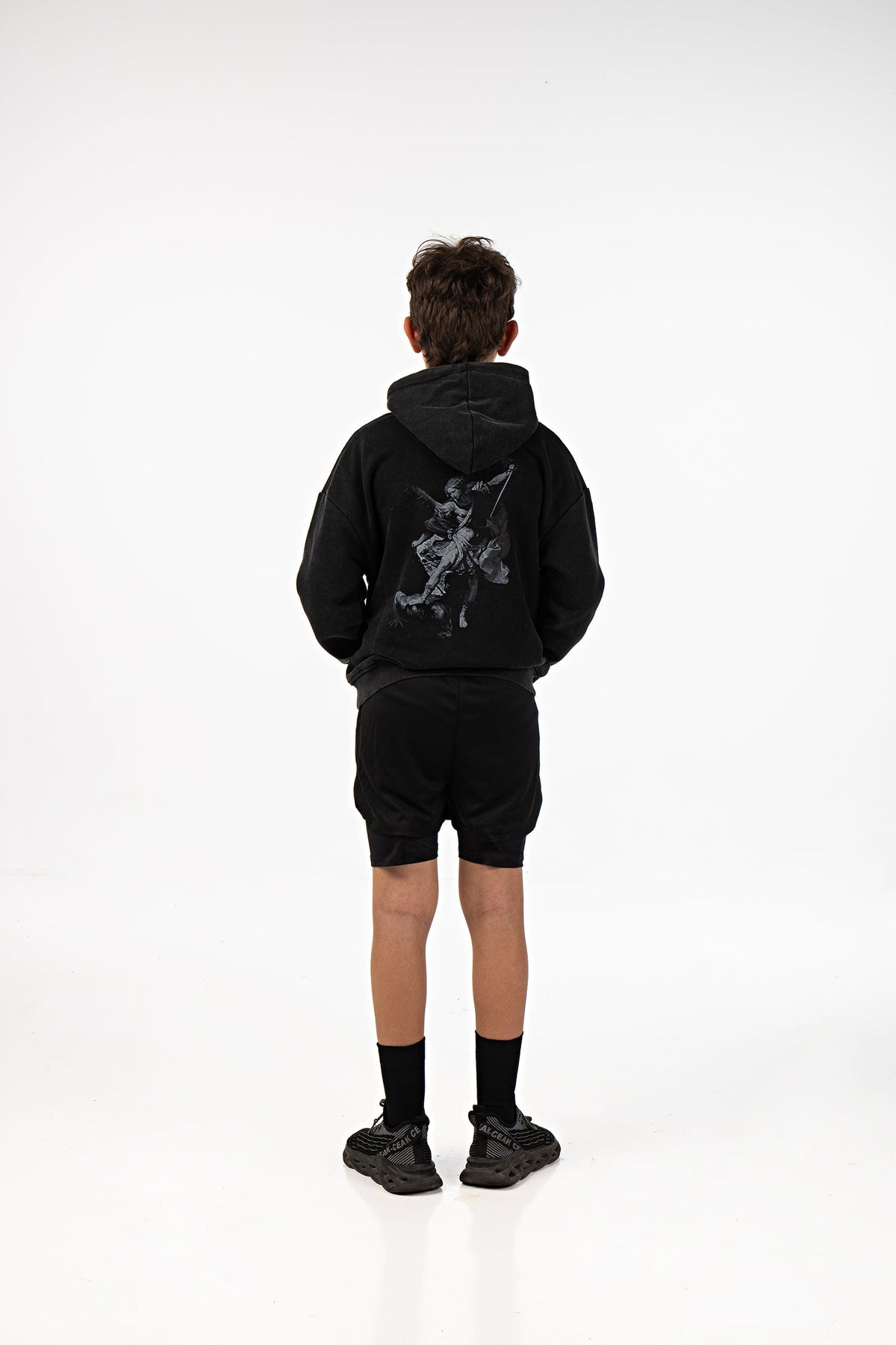 Archangel Michael Youth Hoodie - Acid Wash