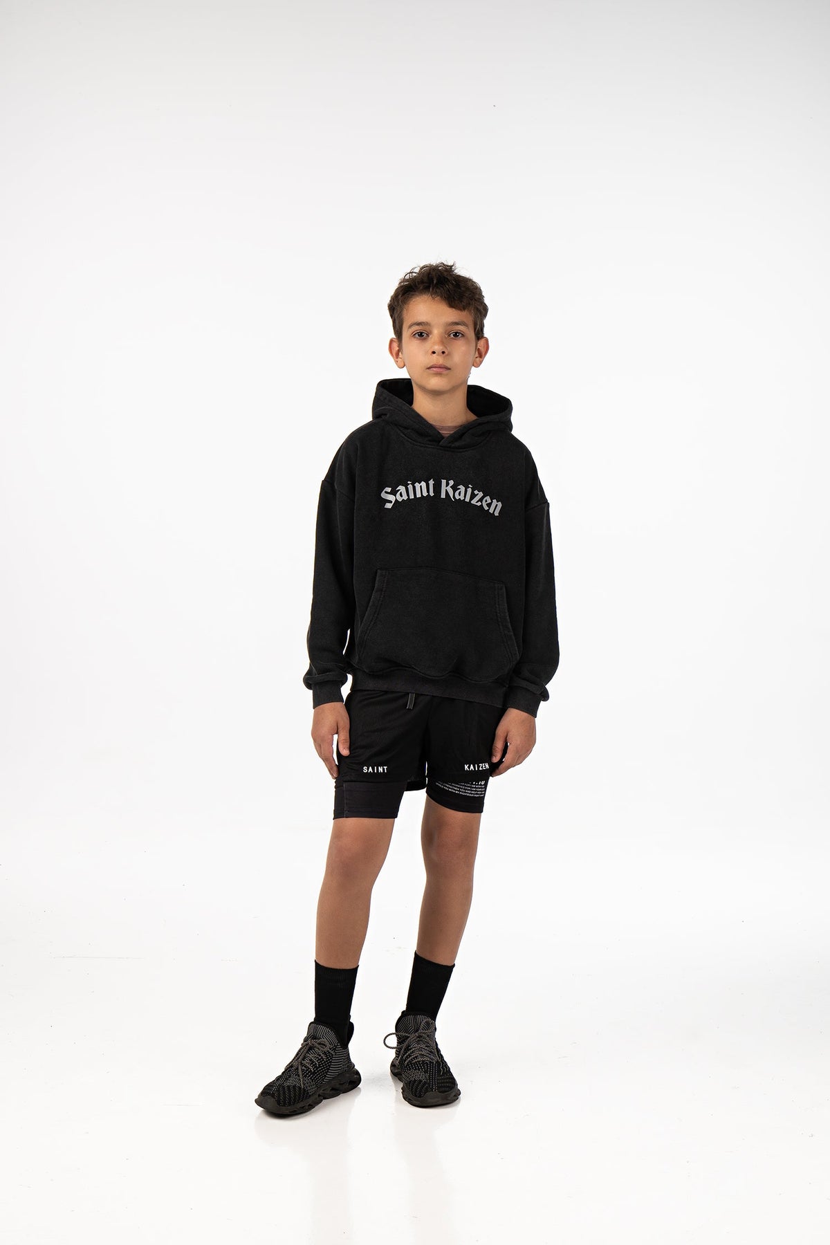 Archangel Michael Youth Hoodie - Acid Wash