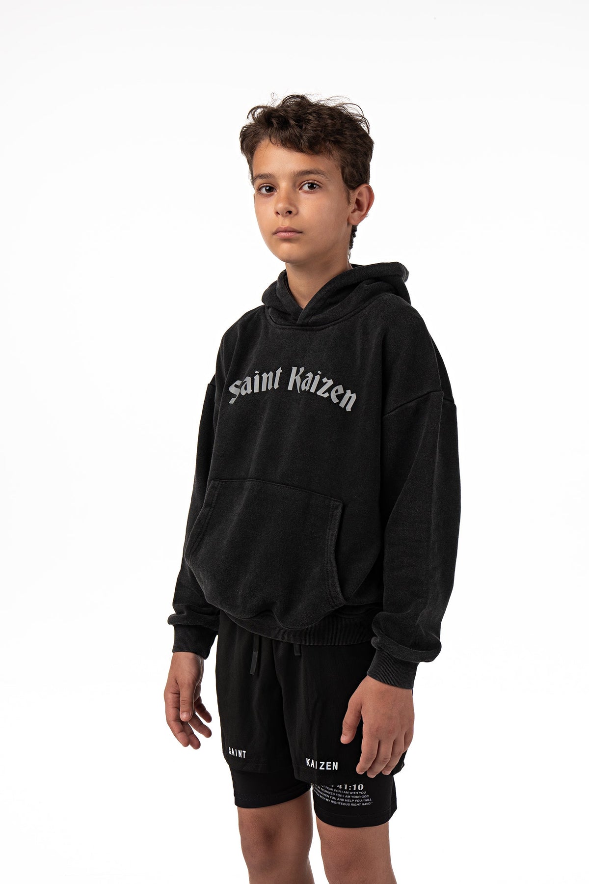 Archangel Michael Youth Hoodie - Acid Wash