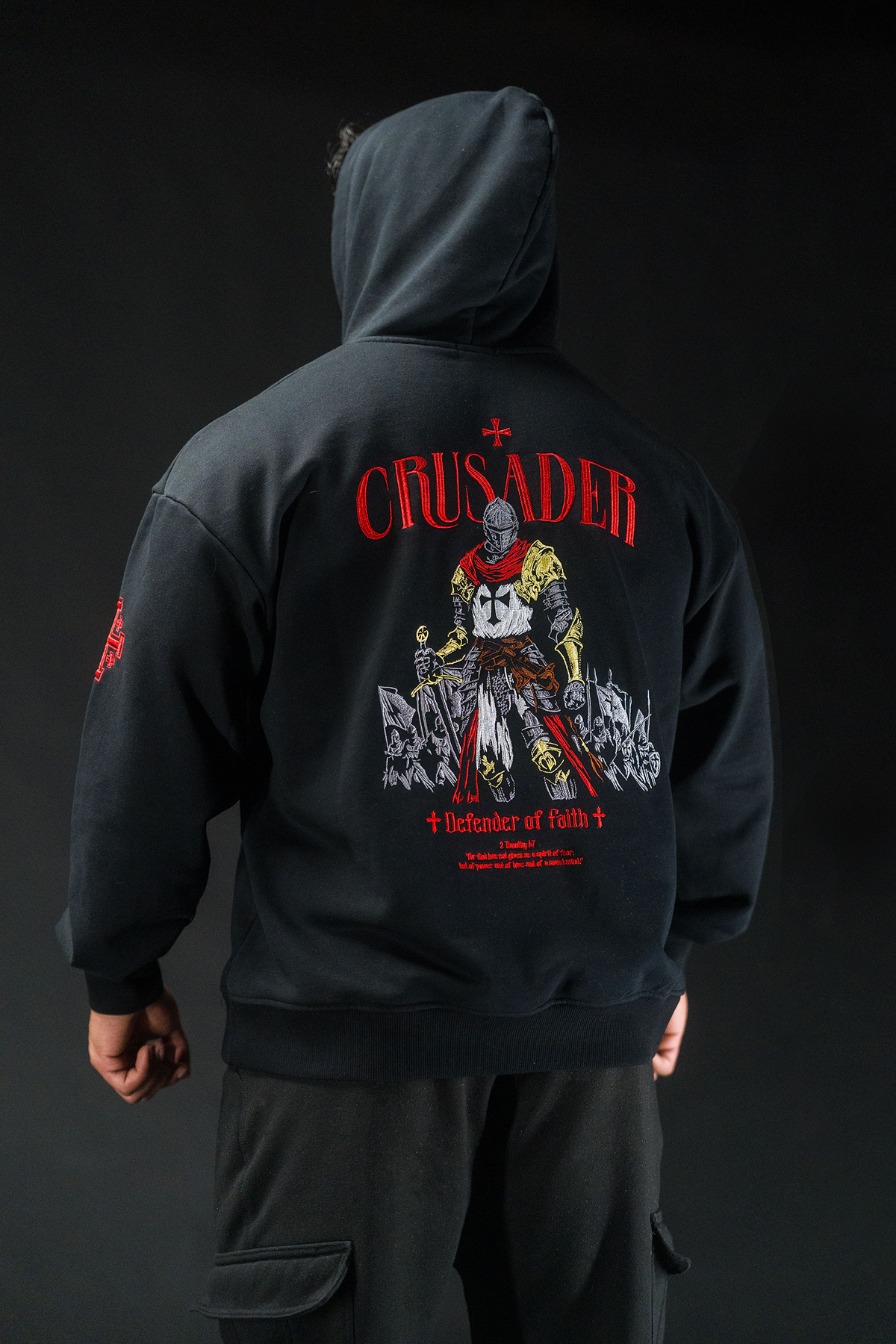 Soldier Embroidery Hoodie