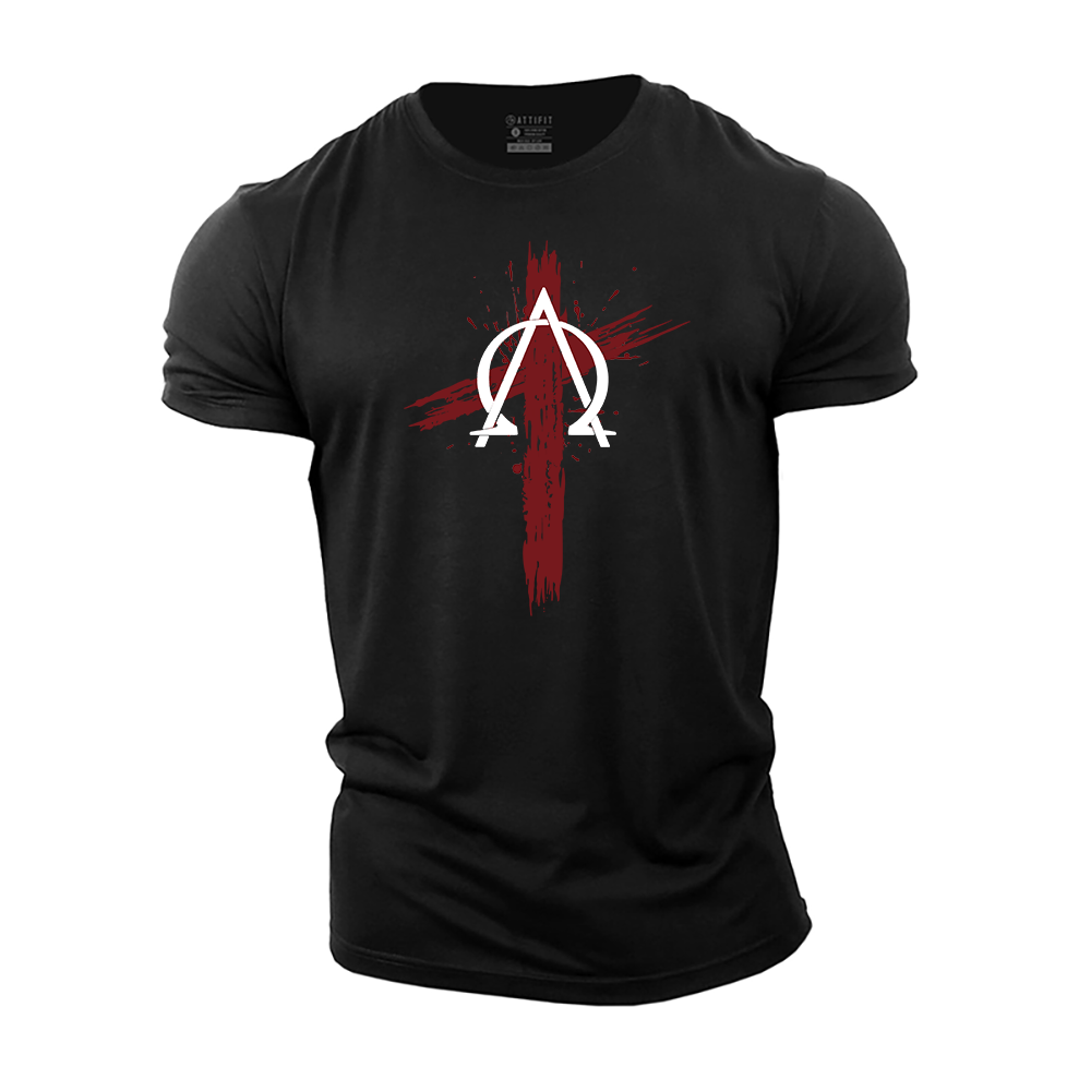 Alpha and Omega Cross Cotton T-Shirt