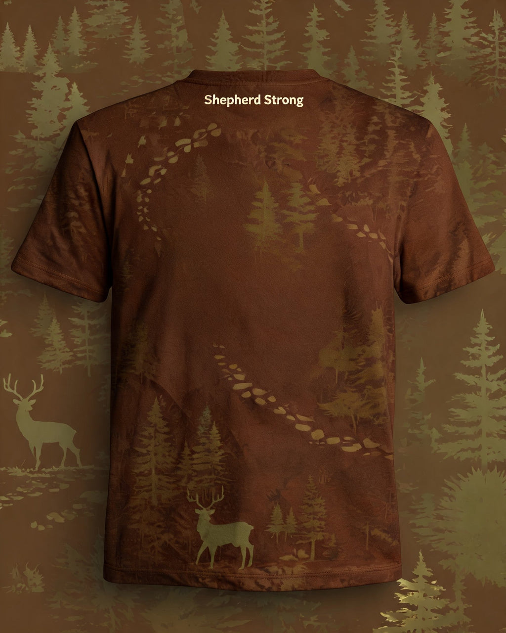 Christian Shirt For Boys Field Ready Shepherd Strong Hunting AOP T-shirt