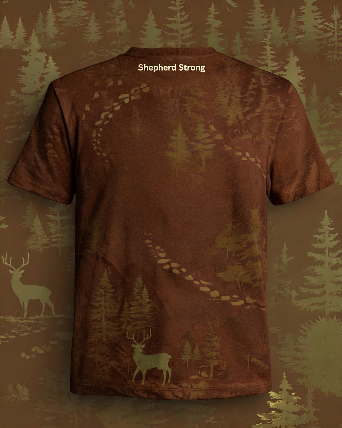 Christian Shirt For Boys Field Ready Shepherd Strong Hunting AOP T-shirt