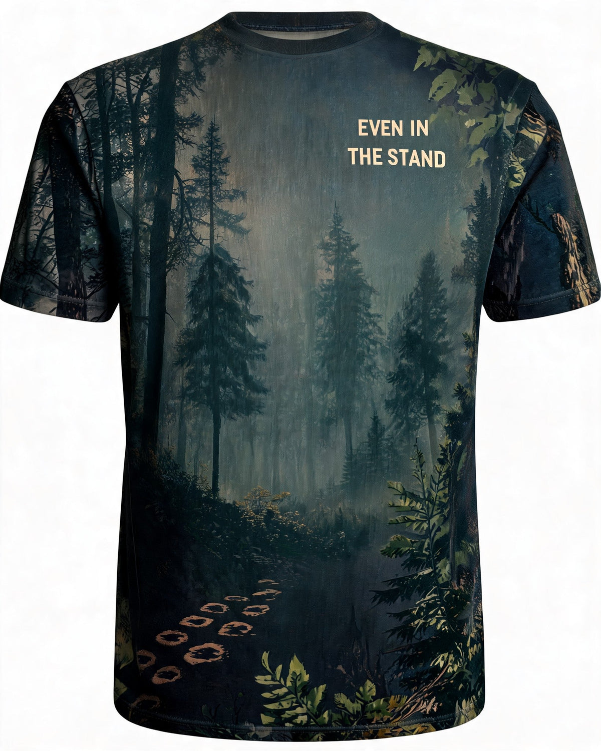 Christian Hunting Shirts For Men Wait On The Lord AOP T-shirt