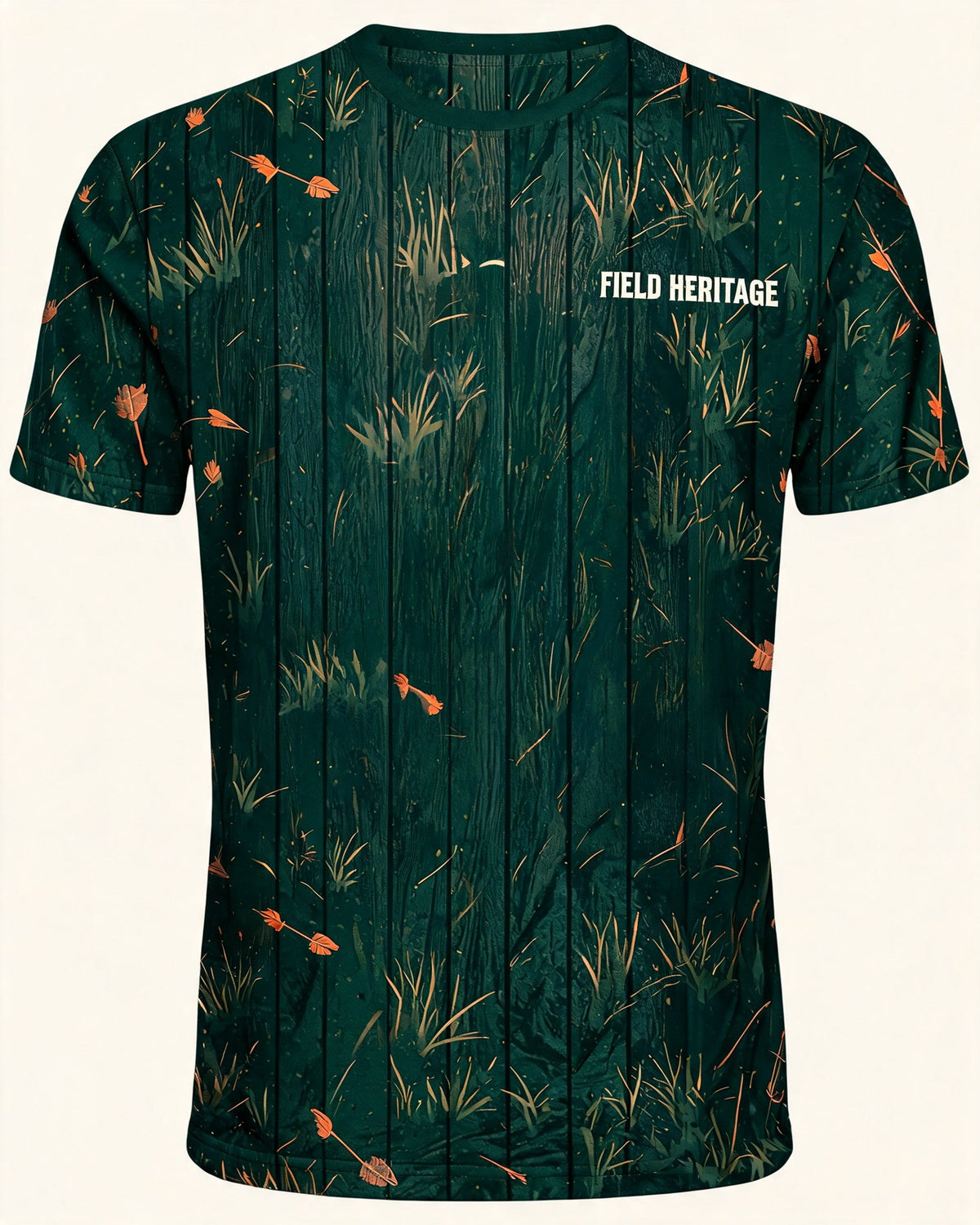 Christian Hunting Gift For Dad Father Son Church Men Field Heritage Genesis 27 AOP T-shirt