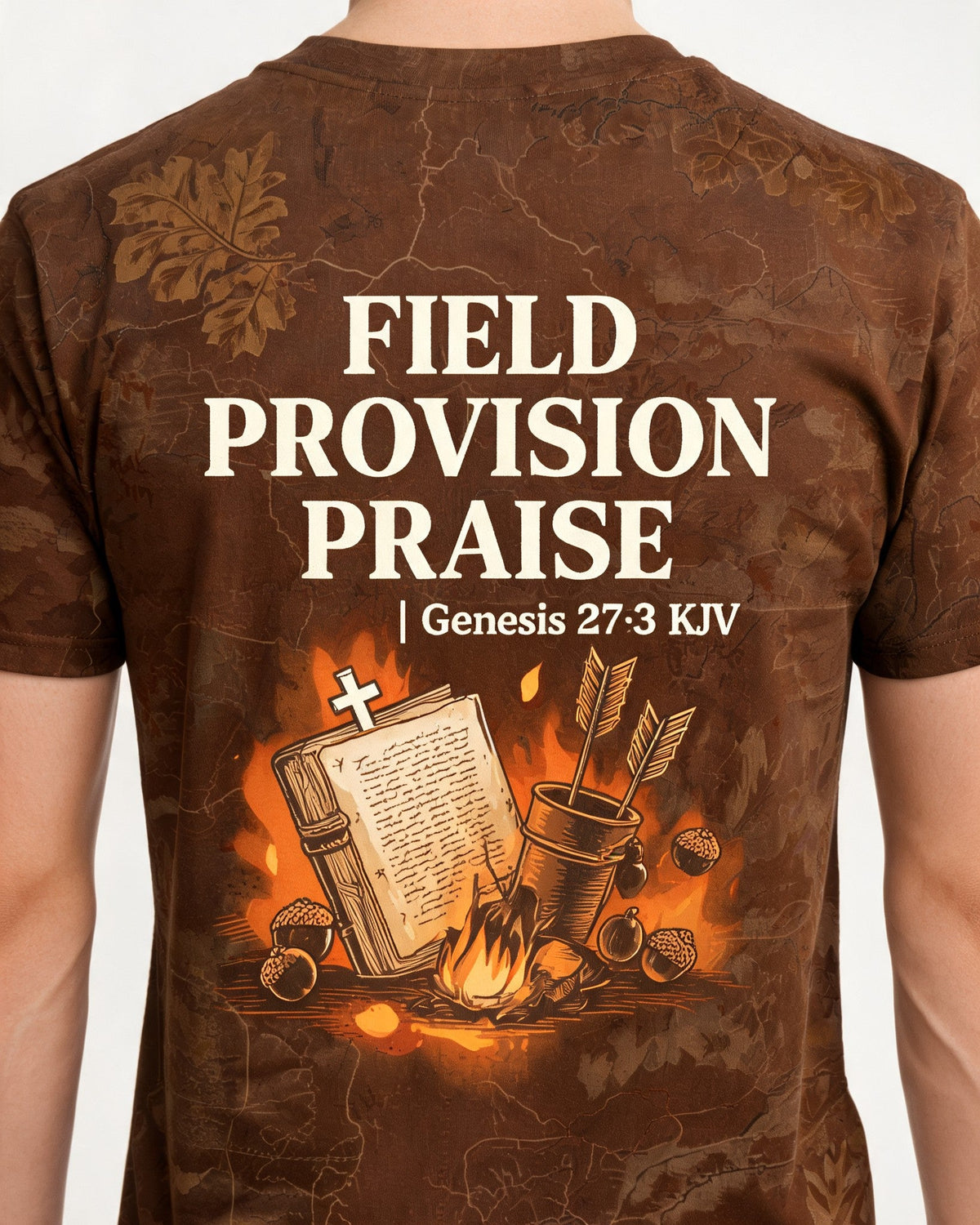 Christian Hunting Shirt Field Provision Praise AOP Tee