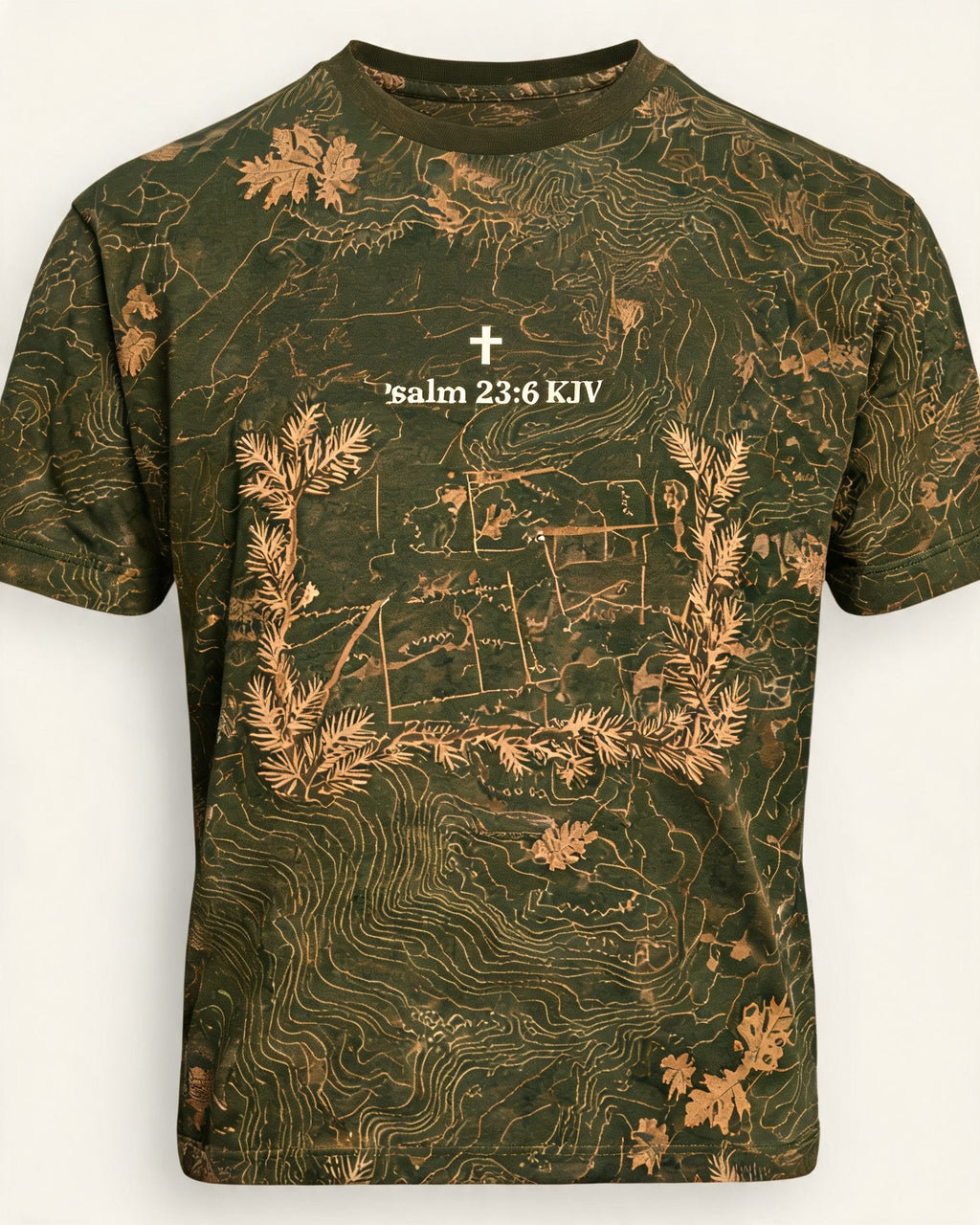 Christian Hunting Shirt Goodness And Mercy Vintage AOP Tee