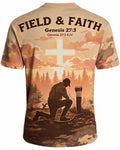Christian Hunting Shirt - Field And Faith Hunter Short Sleeve AOP T-shirt