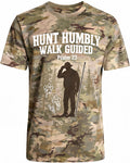 Christian Hunting Shirts For Men - Hunt Humbly Walk Guided Short Sleeve AOP T-shirt