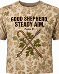 Christian Hunting Shirt - Good Shepherd Steady Aim Short Sleeve AOP T-shirt