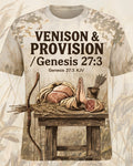 Christian Hunting Shirts For Men - Venison And Provision Short Sleeve AOP T-shirt