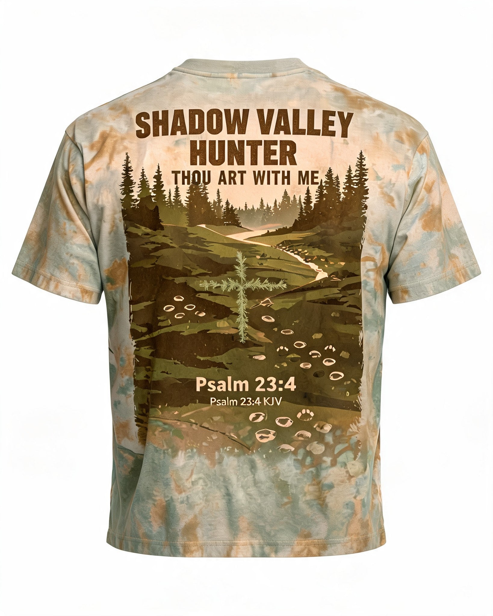 Christian Shirt Camo - Shadow Valley Hunter Short Sleeve AOP T-shirt